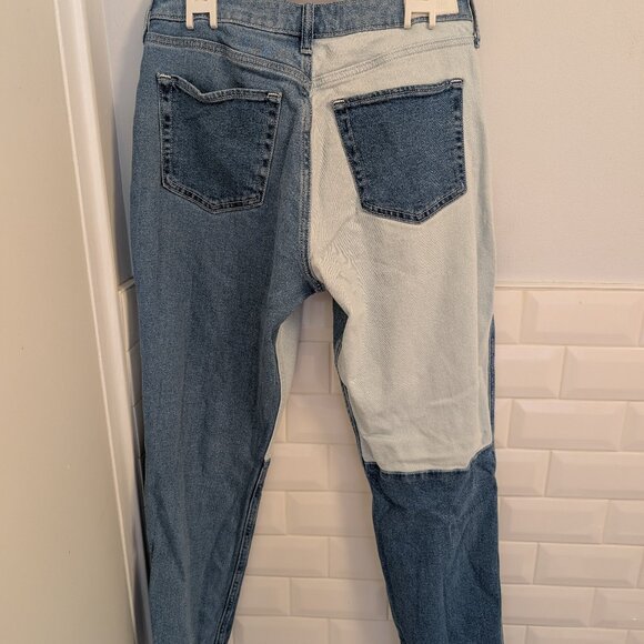 Patchwork multicoloured High-Rise Mom jeans - Picture 1 of 5